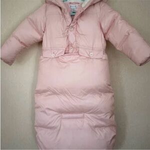Ralph Lauren Pale Pink Down Bunting Bag Snowsuit
